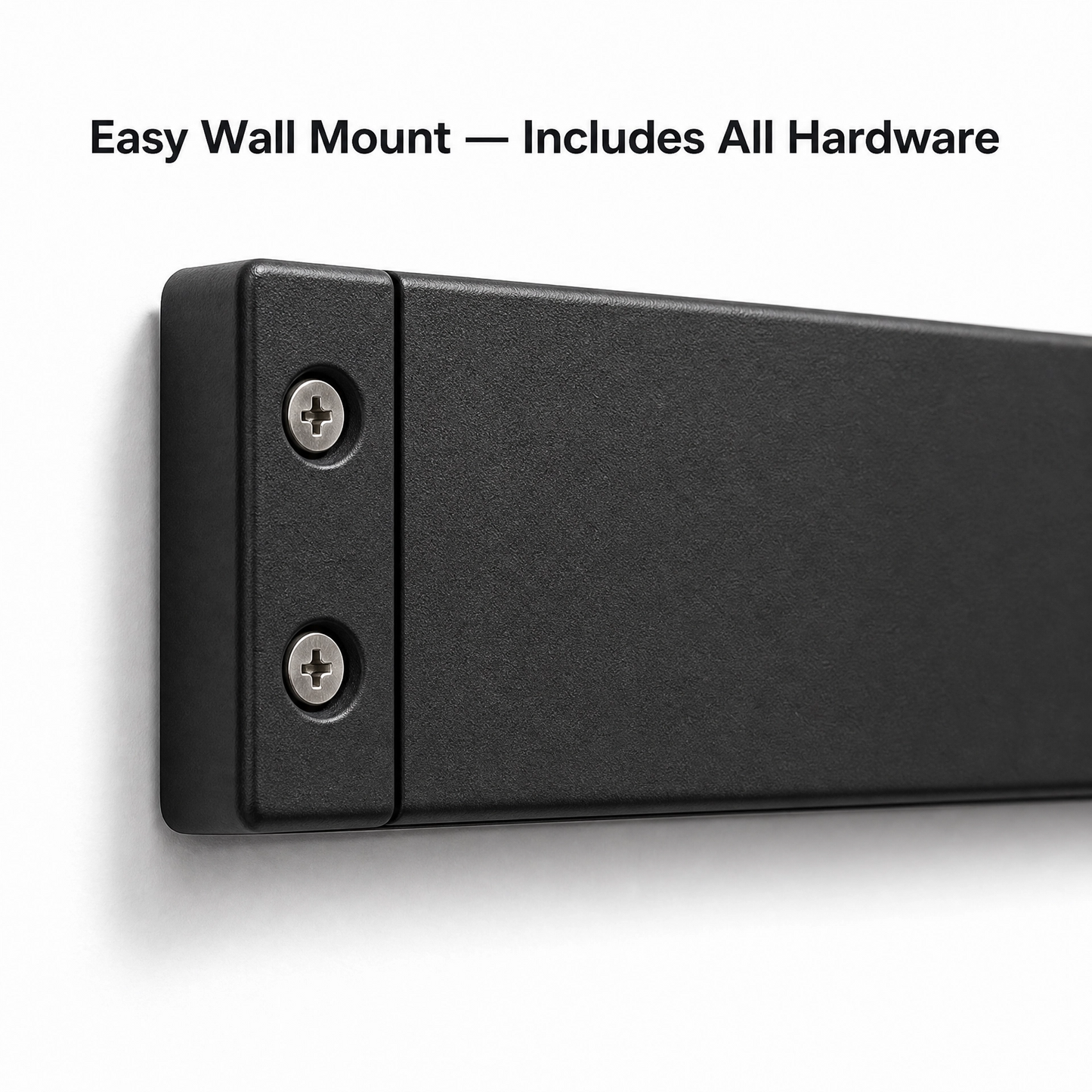 Magnetic Knife Rack Wall Mount – Matte Black Kitchen Knife Holder